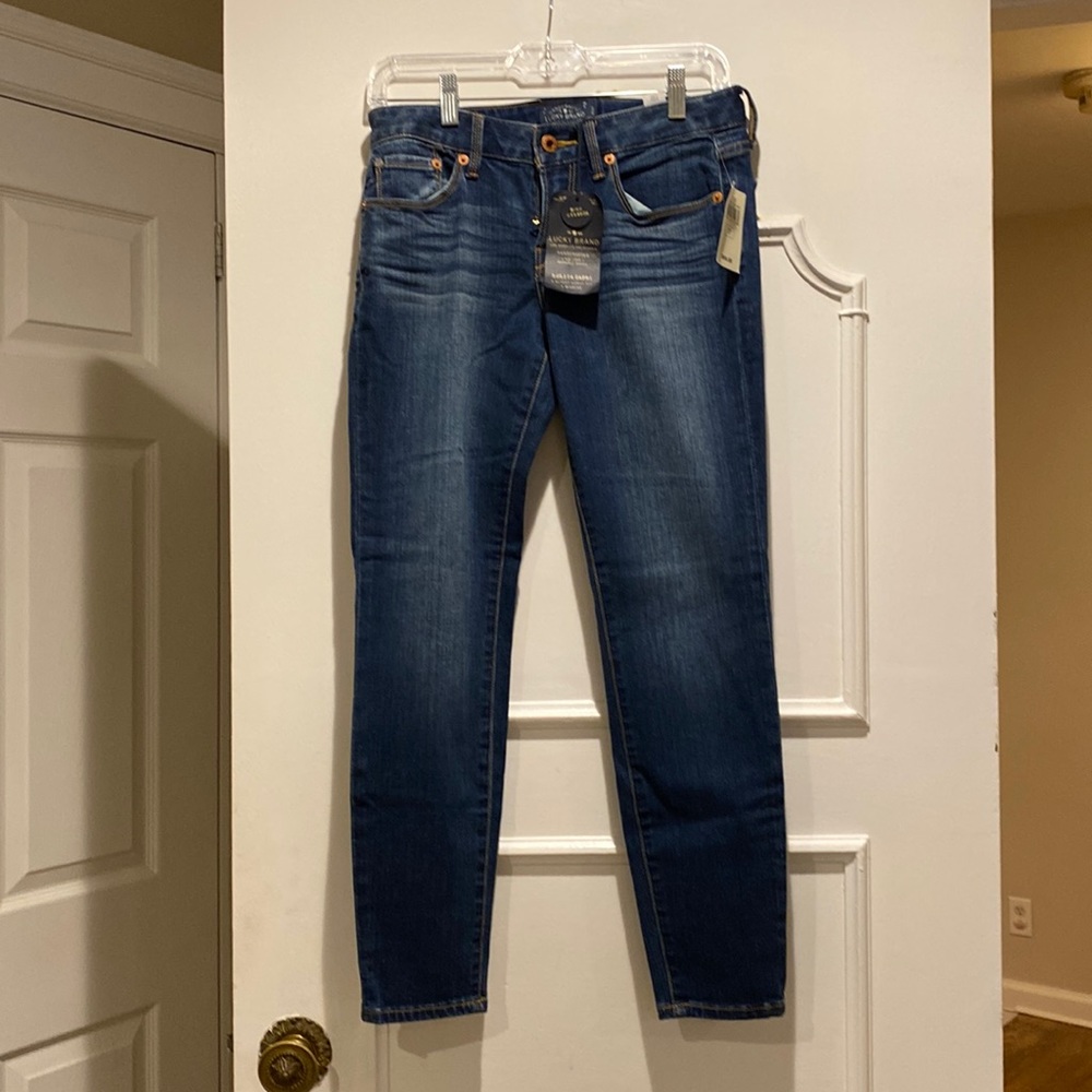 NWT - Lucky Brand Lolita Skinny Blue Ankle Jeans 4/27